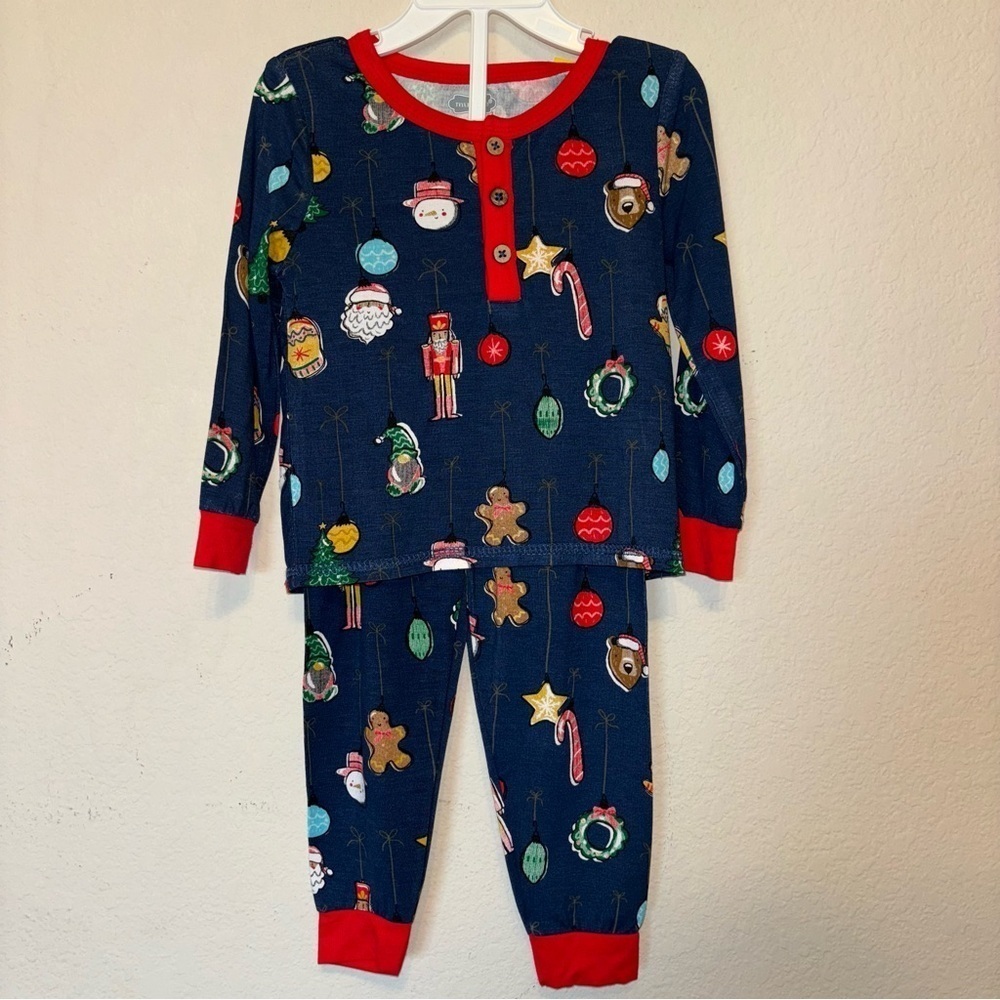 Mud Pie bamboo Christmas Holiday pajamas, 12-18 months